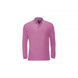 POLO PIQUÉ M/COMP 3 BOT WINTER ROSA FLASH 